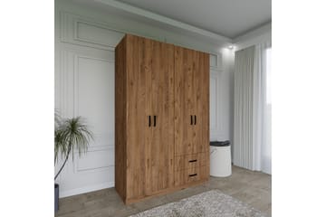 Yaman Garderobe 120x180 cm - Brun - Oppbevaring - Klesoppbevaring - Garderober & garderobesystem