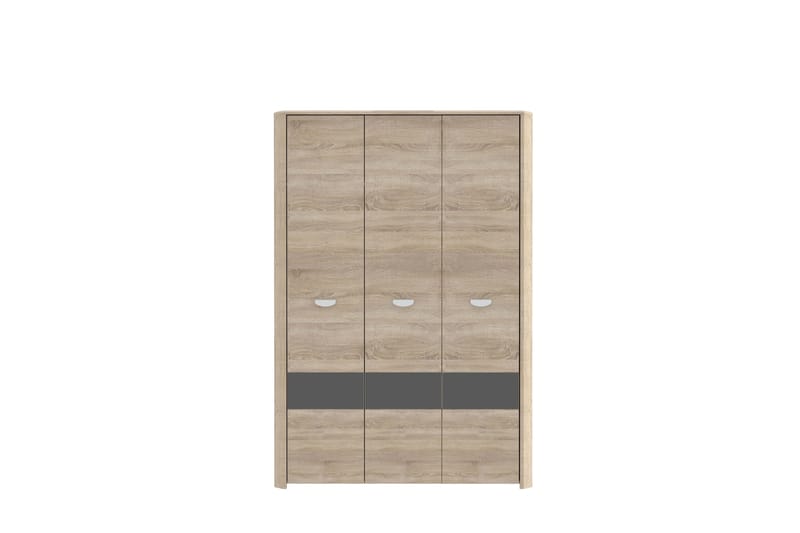 Yazmene Garderobe 133x194 cm - Brun - Oppbevaring - Klesoppbevaring - Garderober & garderobesystem