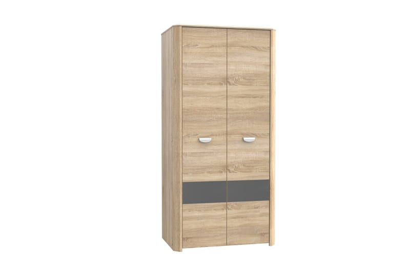 Yazmene Garderobe 133x194 cm - Brun - Oppbevaring - Klesoppbevaring - Garderober & garderobesystem