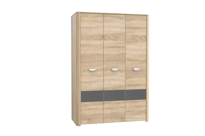 Yazmene Garderobe 133x194 cm - Brun - Oppbevaring - Klesoppbevaring - Garderober & garderobesystem