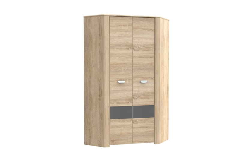 Yazmene Garderobe 95x81 cm - Brun - Oppbevaring - Klesoppbevaring - Garderober & garderobesystem