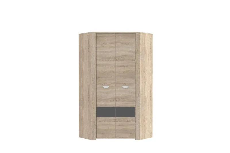 Yazmene Garderobe 95x81 cm - Brun - Oppbevaring - Klesoppbevaring - Garderober & garderobesystem