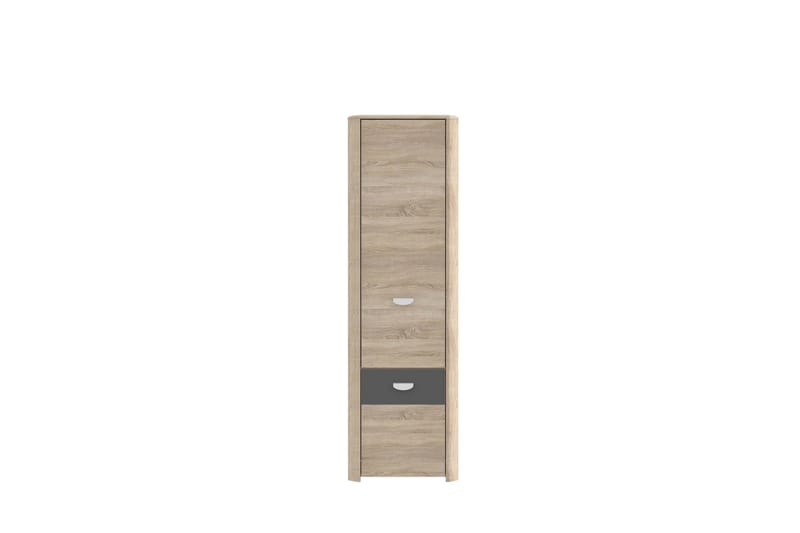 Yazmene Garderobeskap 59 cm i Mørkt Tre - Beige - Oppbevaring - Klesoppbevaring - Garderober & garderobesystem