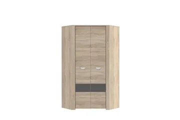 Yazmene Garderobeskap til Gang 95x81 cm i Tre - Beige - Oppbevaring - Klesoppbevaring - Garderober & garderobesystem