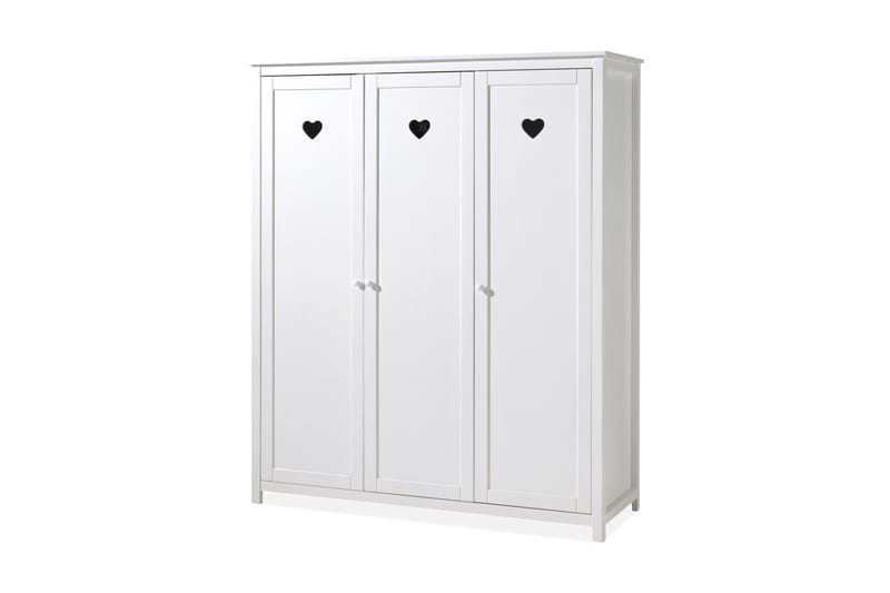 Yolonda Garderobe 3 Dører - Hvit - Oppbevaring - Klesoppbevaring - Garderober & garderobesystem