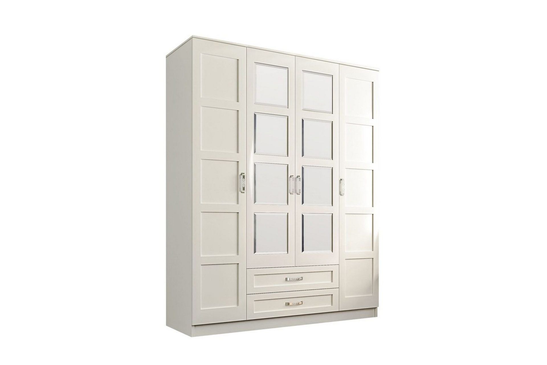 Zyricon Garderobe 140x180 cm - Matt Hvit