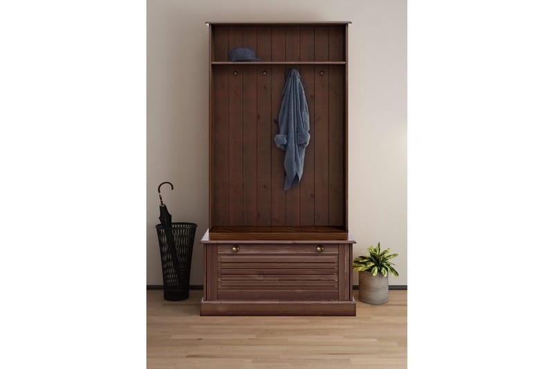 Mille Kleshenger - Brun - Oppbevaring - Klesoppbevaring - Stumtjener