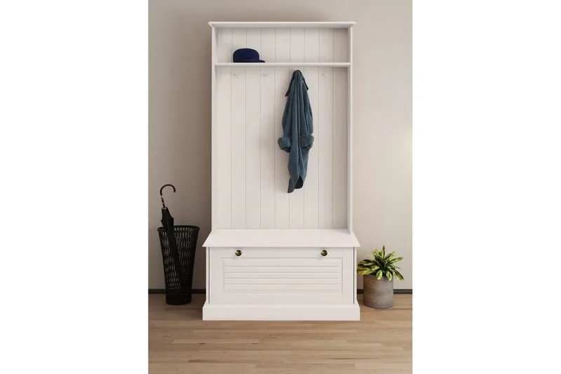 Mille Kleshenger - Hvit - Oppbevaring - Klesoppbevaring - Stumtjener