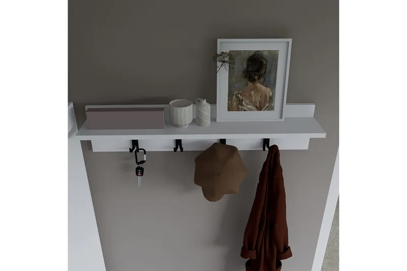 Nagouri Klesstativ 90 cm - Hvit - Oppbevaring - Klesoppbevaring - Stumtjener