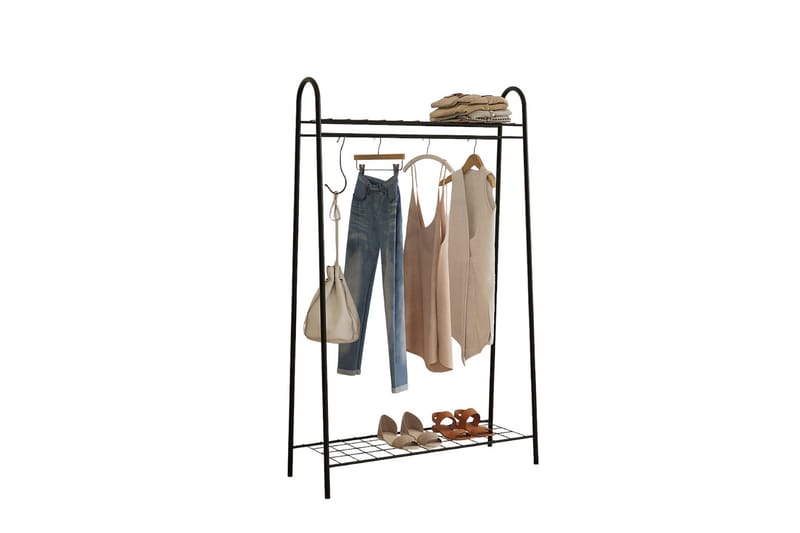 Nariyasu Klesstativ 145 cm - Svart - Oppbevaring - Klesoppbevaring - Stumtjener