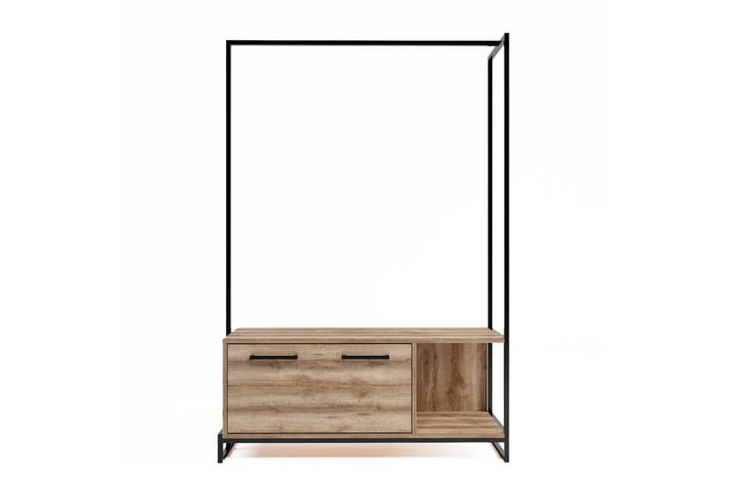 Andifli Garderobe 120x180 cm - Brun - Oppbevaring - Klesoppbevaring - Stumtjener - Klesstativ