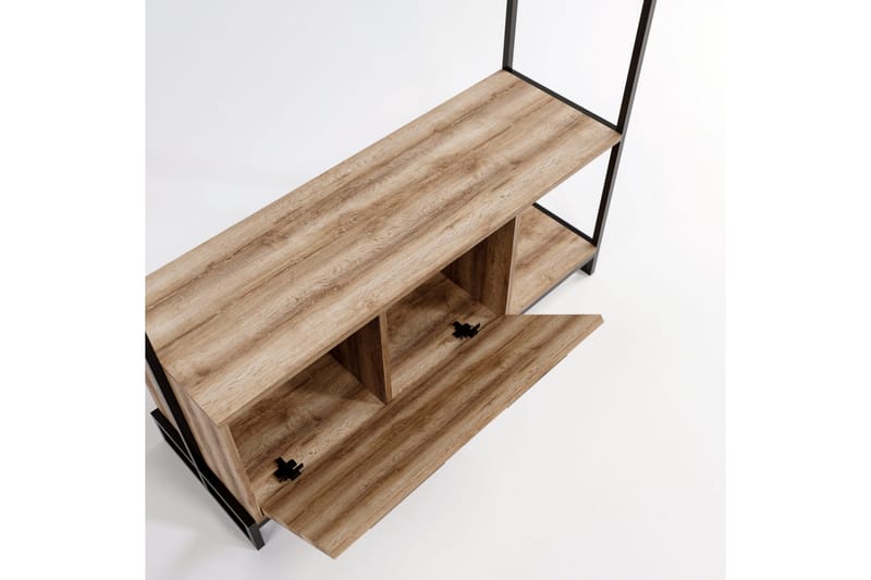 Andifli Garderobe 120x180 cm - Brun - Oppbevaring - Klesoppbevaring - Stumtjener - Klesstativ