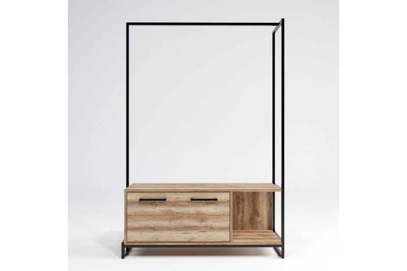 Andifli Garderobe 120x180 cm - Brun - Oppbevaring - Klesoppbevaring - Stumtjener - Klesstativ