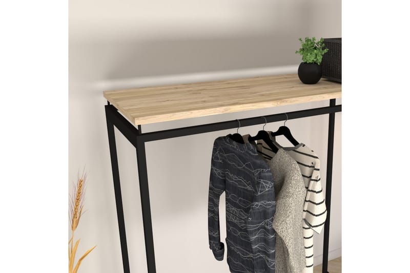 Andifli Garderobe 150x170 cm - Svart - Oppbevaring - Klesoppbevaring - Stumtjener - Klesstativ