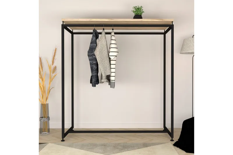 Andifli Garderobe 150x170 cm, Svart
