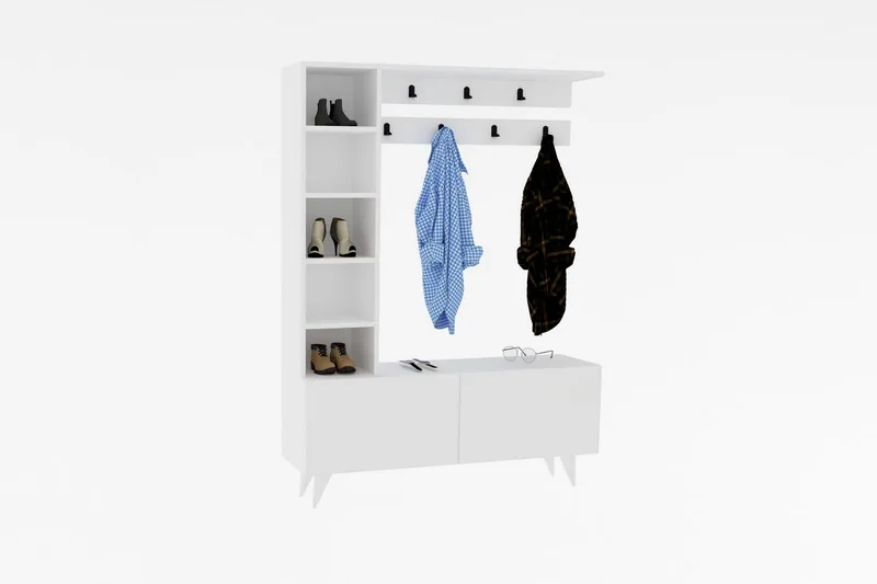 Andifli Kleshenger 120x161,8 cm - Hvit - Oppbevaring - Klesoppbevaring - Stumtjener