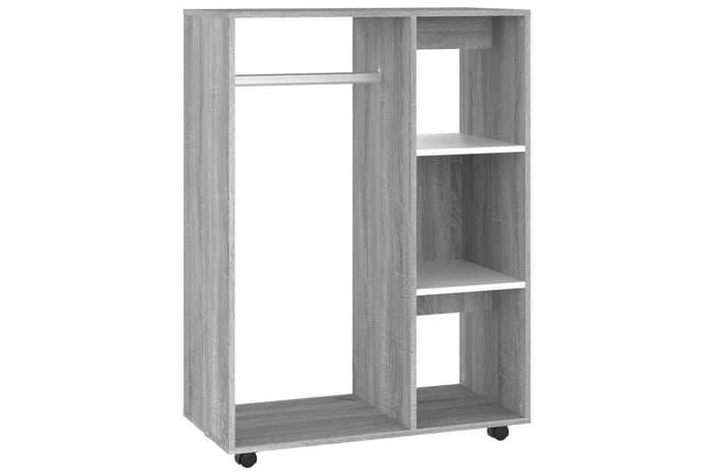 beBasic Garderobe grå sonoma 80x40x110 cm konstruert tre - GrÃ¥ - Oppbevaring - Klesoppbevaring - Stumtjener