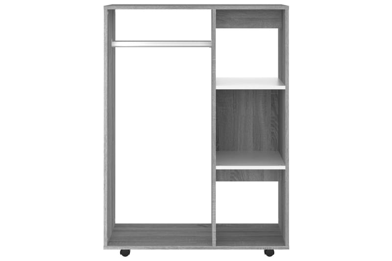 beBasic Garderobe grå sonoma 80x40x110 cm konstruert tre - GrÃ¥ - Stumtjener