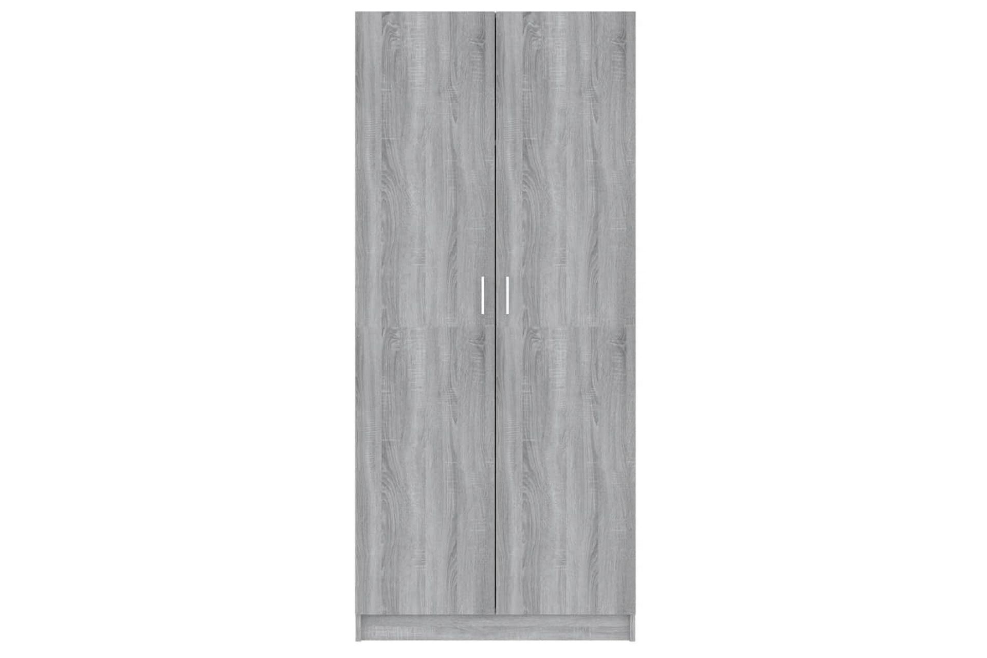 beBasic Garderobe grå sonoma 80x52x180 cm konstruert tre - GrÃ¥ - Oppbevaring - Klesoppbevaring - Stumtjener