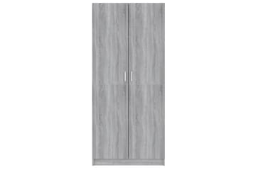 beBasic Garderobe grå sonoma 80x52x180 cm konstruert tre - GrÃ¥ - Oppbevaring - Klesoppbevaring - Stumtjener
