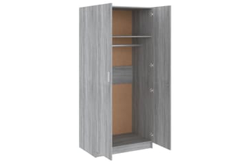 beBasic Garderobe grå sonoma 80x52x180 cm konstruert tre - GrÃ¥ - Oppbevaring - Klesoppbevaring - Stumtjener
