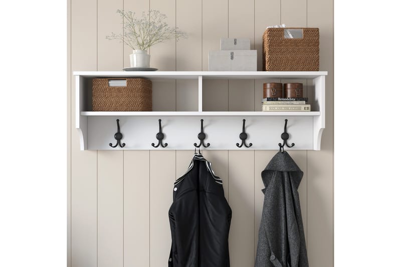 Caraway Kroklist 22x120 cm - Hvit - Oppbevaring - Klesoppbevaring - Stumtjener