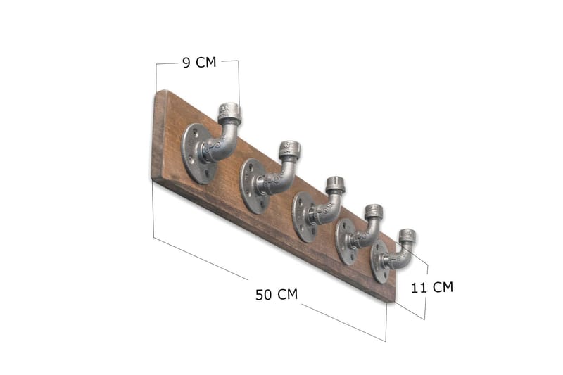 Evila Hengere 50 cm Rør/Tre - Oppbevaring - Klesoppbevaring - Stumtjener