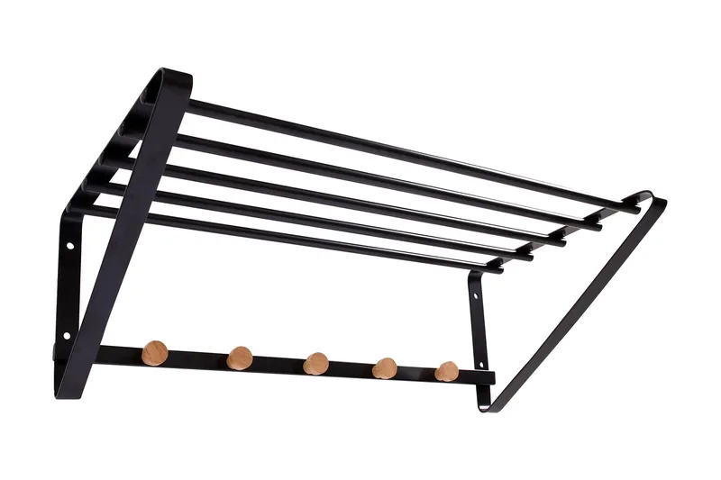 Forest Klesstativ / hylle, Svart