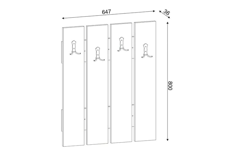 Furny Home Kleshengere til Gang - Oppbevaring - Klesoppbevaring - Stumtjener