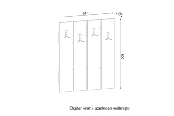 Furny Home Kleshengere til Gang - Oppbevaring - Klesoppbevaring - Stumtjener