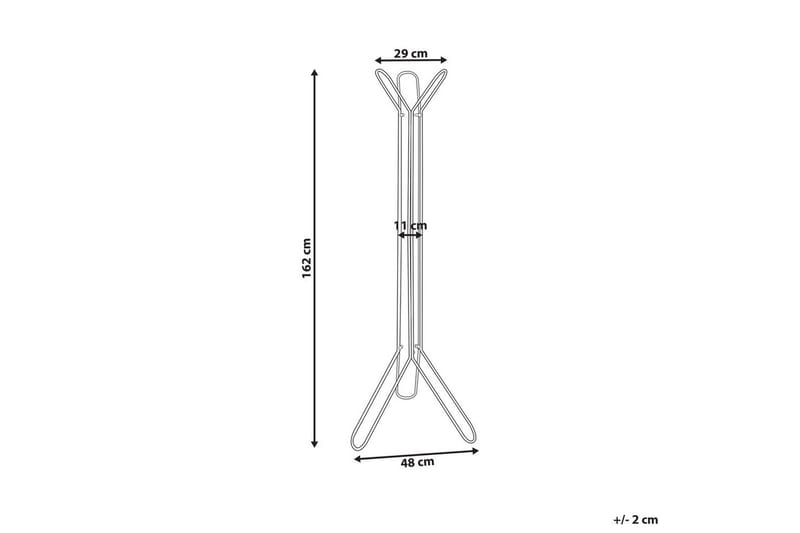 Klädhängare Beliani Britton Black - Oppbevaring - Klesoppbevaring - Stumtjener - Klesstativ