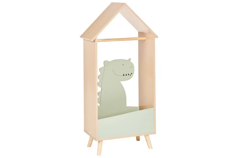 Klädh ängare Beliani Durango Light colored wood||Green, undefined