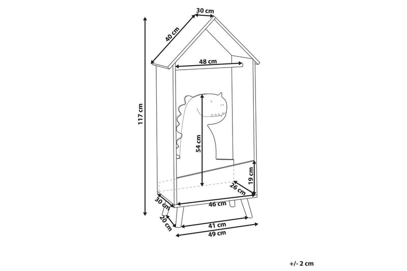 Klädhängare Beliani Durango Light colored wood||Green - Oppbevaring - Klesoppbevaring - Stumtjener - Klesstativ
