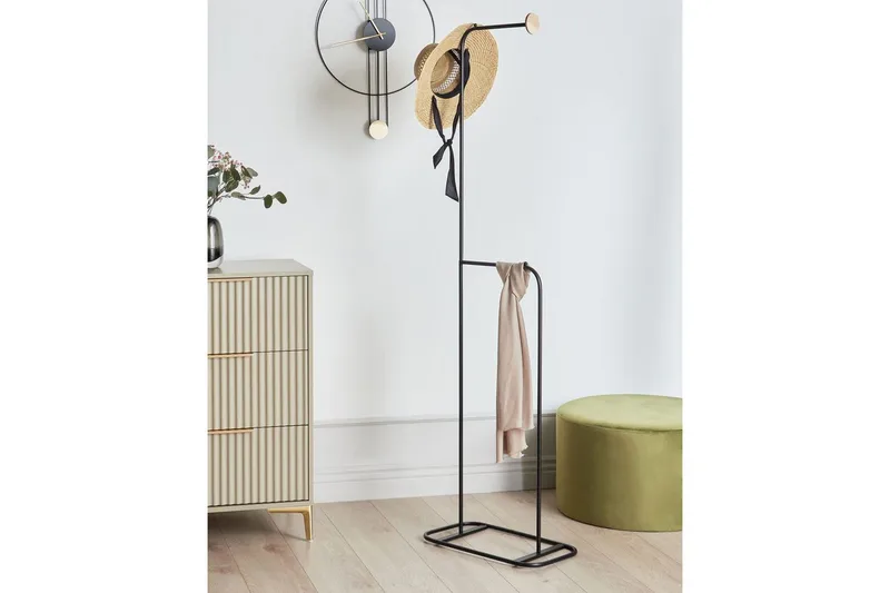 Klädhängare Beliani Eureka Black - Oppbevaring - Klesoppbevaring - Stumtjener - Klesstativ