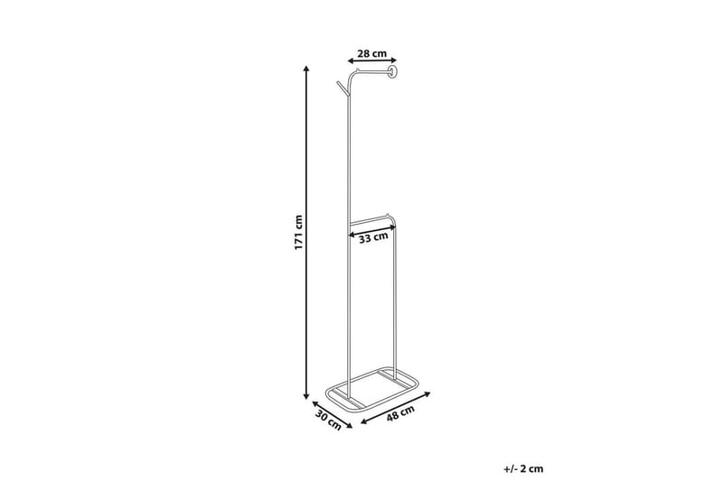 Klädhängare Beliani Eureka Black - Oppbevaring - Klesoppbevaring - Stumtjener - Klesstativ
