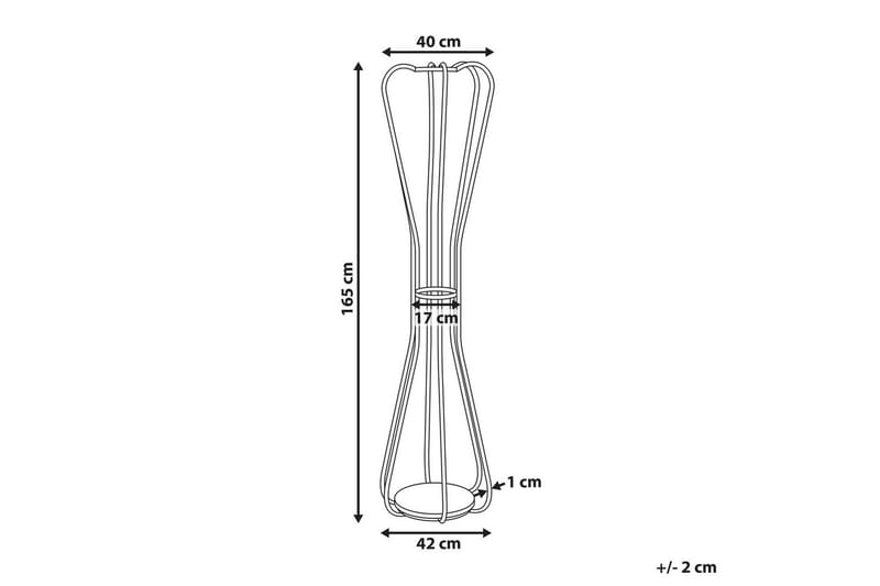 Klädhängare Beliani Ordway Silver Black - Oppbevaring - Klesoppbevaring - Stumtjener - Klesstativ