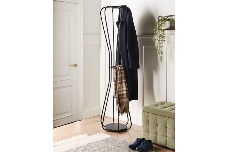 Klädhängare Beliani Ordway Silver Black - Oppbevaring - Klesoppbevaring - Stumtjener - Klesstativ