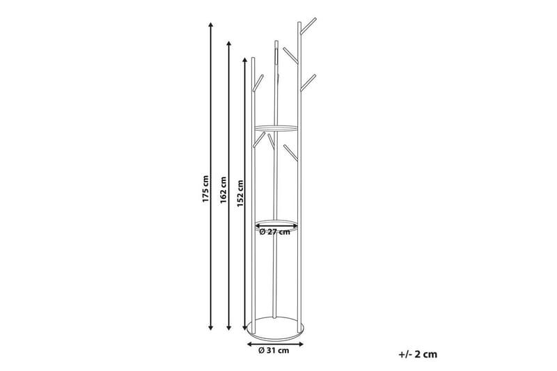 Klädhängare Beliani Raltson GOLD||White - Oppbevaring - Klesoppbevaring - Stumtjener - Klesstativ