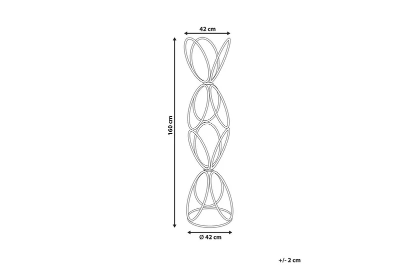 Klädhängare Beliani Walters Guld GOLD - Oppbevaring - Klesoppbevaring - Stumtjener - Klesstativ
