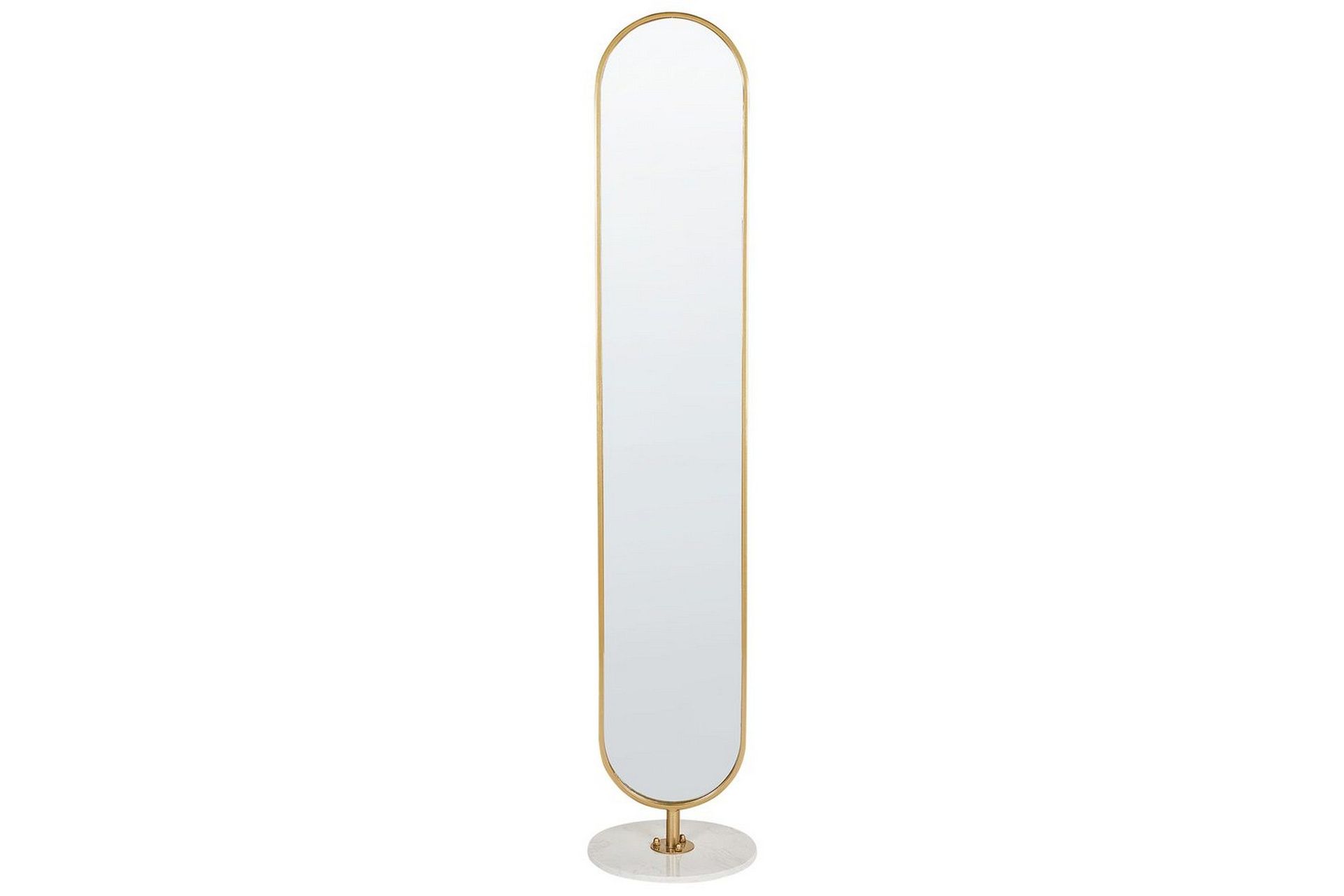 Klädhängare med spegel Beliani Moody GOLD\|\|White -