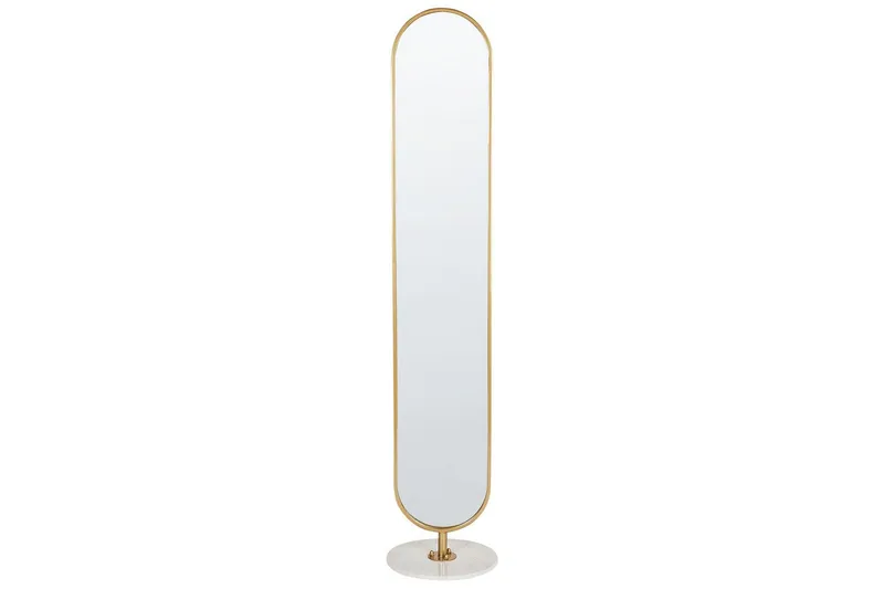 Klädhängare med spegel Beliani Moody GOLD||White, undefined