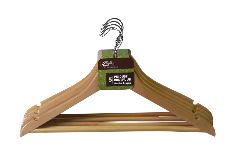 Hengere 5 stk/set, Tre/Natur