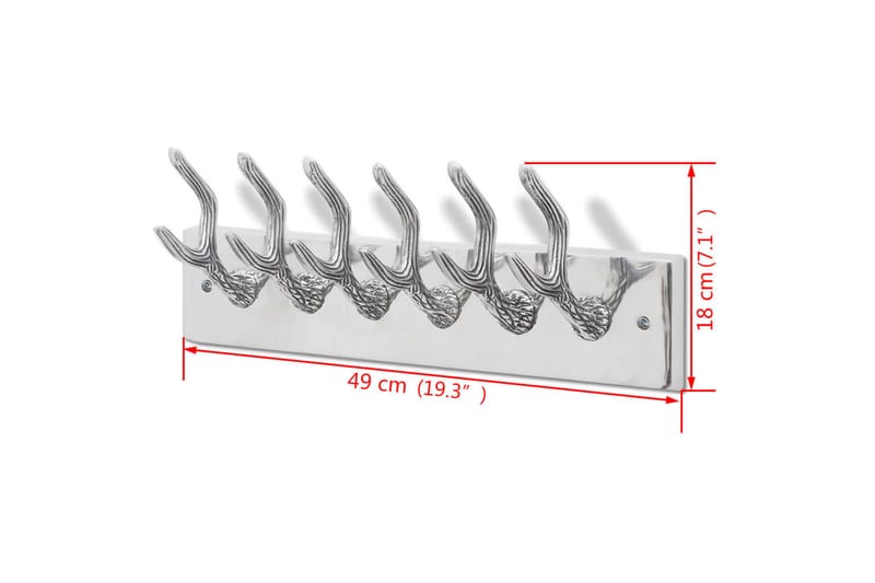 Klesknagger Frakk/Hatt/Slips Henger Aluminium Sølv - Oppbevaring - Klesoppbevaring - Stumtjener - Henge knagg