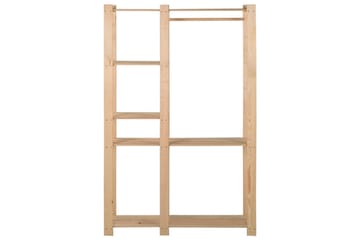 Klesstativ 110x38x170 cm heltre furu - Brun - Oppbevaring - Klesoppbevaring - Stumtjener - Klesstativ