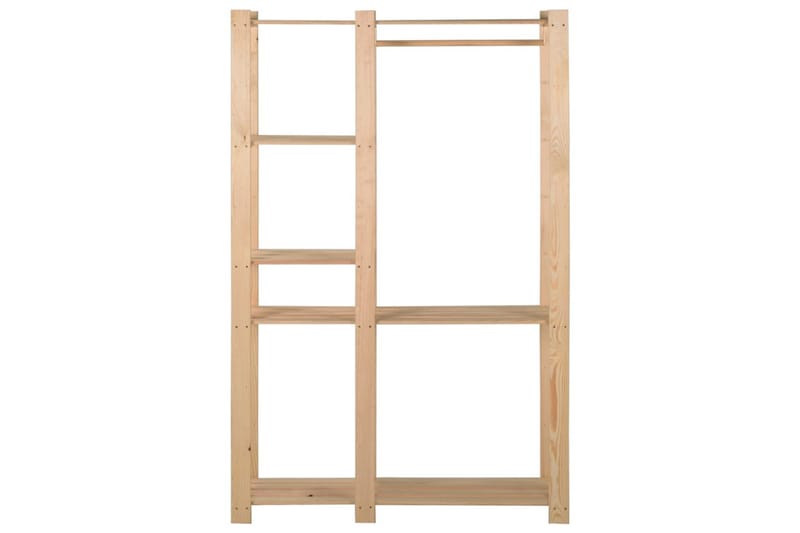 Klesstativ 110x38x170 cm heltre furu - Brun - Oppbevaring - Klesoppbevaring - Stumtjener - Klesstativ