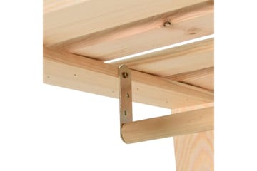 Klesstativ 110x38x170 cm heltre furu - Brun - Oppbevaring - Klesoppbevaring - Stumtjener - Klesstativ