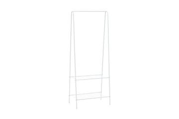 Klesstativ 59x35x150 cm hvit - Oppbevaring - Klesoppbevaring - Stumtjener - Henge knagg
