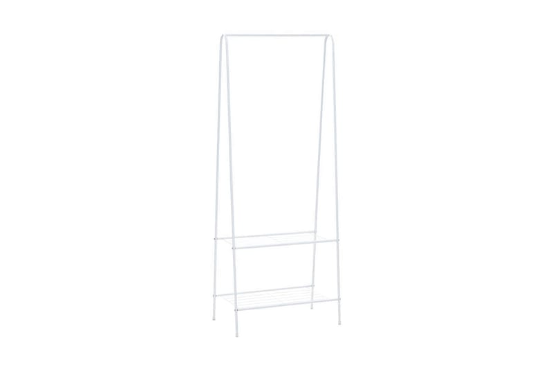 Klesstativ 59x35x150 cm hvit - Oppbevaring - Klesoppbevaring - Stumtjener - Henge knagg