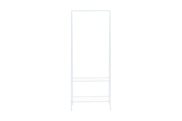 Klesstativ 59x35x150 cm hvit - Oppbevaring - Klesoppbevaring - Stumtjener - Henge knagg