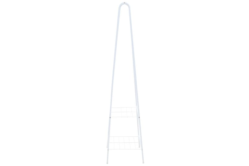 Klesstativ 59x35x150 cm hvit - Oppbevaring - Klesoppbevaring - Stumtjener - Henge knagg